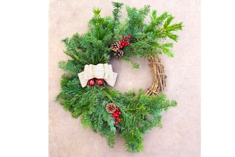 Plant Nite: Holiday Wreath With Live Branches and Bells